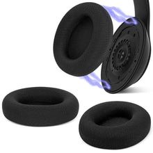 画像をギャラリービューアに読み込む, Geekria イヤーパッド SNAP マグネチック 互換性 パッド ビーツバイドクタードレ Beats Studio Pro ヘッドホンに対応 パッド イヤー / イヤーカップ メッシュファブリック (ブラック, 2組)