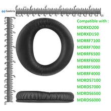 画像をギャラリービューアに読み込む, Geekria イヤーパッド QuickFit 互換性 パッド ソニー Sony MDR-DS6000 DS6500 DS7000 DS7100 RF4000 RF5000 RF6000 RF6500 RF7000 RF7100 ヘッドホンに対応 パッド イヤー / イヤーカップ (プロテインレザー / ブラック)