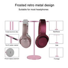 画像をギャラリービューアに読み込む, Geekria ヘッドホンスタンド アルミニウム合金デュアル オーバーイヤーヘッドホン、ゲームヘッドセット用の ホルダー, デスクディスプレイハンガー頑丈なヘビーベース ボーズ Bose QC35II, QC35, NC700, ソニー Sony WH-1000XM4, WH-1000XM3, オーディオテクニカ ATH -M50Xと互換性(Rose Gold)