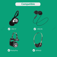 画像をギャラリービューアに読み込む, Geekria イヤーパッド Comfort 互換性 パッド コス Koss Porta Pro, PP/ KPH40/ KSC35/ KSC11/ KSC17/ KSC75 ヘッドホンに対応 パッド イヤー / イヤーカップ メモリーフォーム (黒)