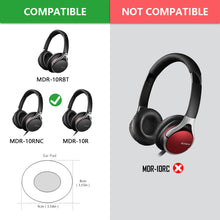 画像をギャラリービューアに読み込む, Geekria QuickFit イヤーパッド 互換性 パッド SONY MDR-10RBT, MDR-10RNC, MDR-10R ヘッドホンに対応 イヤパッド/イヤークッション/イヤーカップ ( プロテインレザー / 白い )