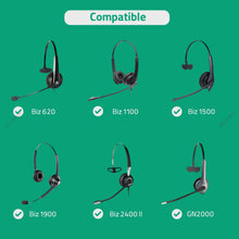 画像をギャラリービューアに読み込む, Geekria イヤーパッド Comfort 互換性 パッドジャブラ Jabra Biz 620/ 1100/ 1500/ 1900/ 2400/ 2400II/ GN2000/ UC, Voice 550/ 750ヘッドホンに対応 パッド イヤー / イヤーカップ メモリーフォーム (黒)