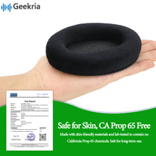 画像をギャラリービューアに読み込む, Geekria イヤーパッド Comfort 互換性 パッド ゼンハイザー Sennheiser HD 515, HD 518, HD 555, HD558, HD559, HD569, HD579, HD589 ヘッドホンに対応 パッド イヤー / イヤーカップ ベロア (ブラック)