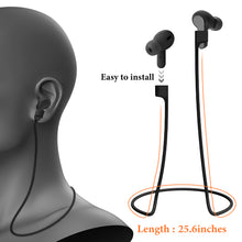 画像をギャラリービューアに読み込む, Geekria ワイヤレス イヤホン磁気紛失防止ストラップ アクセサリー、ソフト シリコーン スポーツ イヤホン紛失防止ストラップ、ストラップ、ジェイビーエル JBL Vibe Beam, Tune Flex, Tune 230NC TWS (黒/2 Pack)