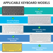 画像をギャラリービューアに読み込む, Geekria キーボードケース 収納ケース 互換品 OMOTON Bluetooth キーボード Arteck 2.4G ワイヤレスキーボード 超薄型 軽量 コンパクトキーボード
