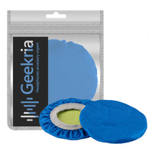 画像をギャラリービューアに読み込む, Geekria カバー 2 ペア 互換性 イヤーパッドカバー (SGS認証済) 劣化防止、防塵 ヘッドホン交換用 ストレッチニット 4-8CM ヘッドホン用 洗濯可 (Small / ポップインディゴ)