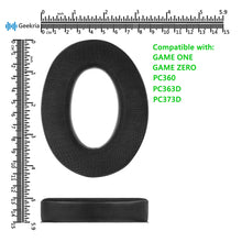 画像をギャラリービューアに読み込む, Geekria イヤーパッド Sport 互換性 パッド ゼンハイザー Sennheiser GAME ONE, GAME ZERO, PC360, PC363D, PC 373D ヘッドホンに対応 パッド イヤー / イヤーカップ (冷却ジェル / ブラック)