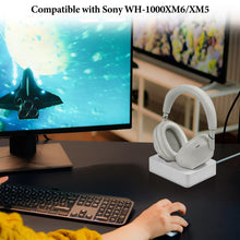 画像をギャラリービューアに読み込む, Geekria ヘッドホン 充電スタンド ソニー Sony WH-1000XM6 / 1000XM5に対応 3Dプリント 樹脂 マグネットドック ゲーミング ヘッドセットベース (ホワイト)