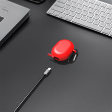 画像をギャラリービューアに読み込む, Geekria Silicone カバー グーグル / Google Pixel buds Pro と互換性のある True Wireless Earbuds 充電ケース カバー 充電ポートにアクセスするためのキーチェーン フック付き (Red)