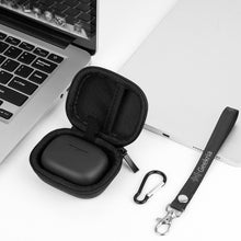 画像をギャラリービューアに読み込む, Geekria ケース Shield ヘッドホンケース 互換性 ハードケース 旅行用 ハードシェルケース JBL Wave Beam 2 Live Buds 3 Live Live Flex 3 TUNE 220TWS Live Pro 2 TWS Vibe Beam に対応 収納ポーチ付き (Black)