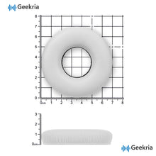 画像をギャラリービューアに読み込む, Geekria イヤーパッド 互換性 パッド ソニー Sony WH-CH520/ WH-CH510/ WH-CH500 ヘッドホンに対応 パッド イヤー / イヤーカップ プロテインレザー (白)
