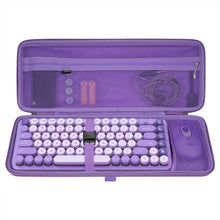 画像をギャラリービューアに読み込む, Geekria 75% キーボードケース、ハードシェルトラベルキャリーバッグ、コンパクトな84キーコンピューターメカニカルゲーミングキーボード用、ロジクール Logicool POP Keys/ POP ICON Combo、Nuphy Air75に対応 (パープル)