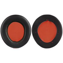 画像をギャラリービューアに読み込む, Geekria イヤーパッド QuickFit 互換性 パッド スティールシリーズ Steelseries 9H ヘッドホンに対応 パッド イヤー / イヤーカップ (プロテインレザー / ブラック オレンジ)