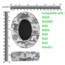 画像をギャラリービューアに読み込む, Geekria イヤーパッド QuickFit 互換性 パッド オーディオテクニカ ATH M50X, M50XBT, M60X, M50XBT2, M50, M40X, M30, M20, M10 ヘッドホンに対応 パッド イヤー / イヤーカップ (プロテインレザー / 迷彩)