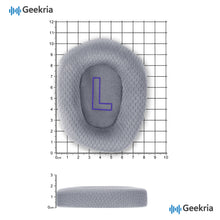 画像をギャラリービューアに読み込む, Geekria イヤーパッド Comfort 互換性 パッド ロジクール Logitech G733, G535, G335 ヘッドホンに対応 イヤパッド/イヤークッション/イヤーカップ (メッシュファブリック / グレー)