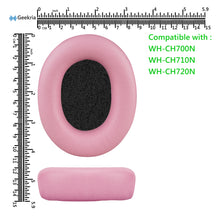 画像をギャラリービューアに読み込む, Geekria イヤーパッド Nova 互換性 パッド ソニー Sony WH-CH700N, WH-CH710N, WH-CH720N ヘッドホンに対応 パッド イヤー / イヤーカッププロテインレザー(ピンク)