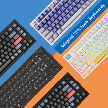 画像をギャラリービューアに読み込む, Geekria 75% ノブ キーボード ダスト カバー 透明アクリル キーパッド カバー 84 キー コンピューター キーボード用 Keychron Q1 HE、Q1 Max、Q1 Pro、Keychron V1、V1 Max、AULA F75 Pro、F75 (フロスト) に対応