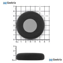 画像をギャラリービューアに読み込む, Geekria コンフォート メッシュファブリック 通気性 交換用イヤーパッド Jabra Evolve 65, 65UC, 65MS, 40, 40UC, 40MS, 30, 30II, 30US, 20, 20SE, 20UC, 20MS ヘッドセット対応 修理交換用パーツ (ブラック/グレー)
