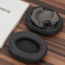 画像をギャラリービューアに読み込む, Geekria イヤーパッド Elite 交換用 パッドソニー Sony WH-1000XM4 (WH1000XM4) ヘッドホンに対応 パッド イヤー / イヤーカップ ラムスキン (黒)