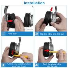 画像をギャラリービューアに読み込む, Geekria イヤーパッド Comfort 互換性 パッド スカルキャンディSkullcandy Hesh, Hesh 2.0, Hesh 2 Wireless, Crusher Over-Ear ヘッドホンに対応 イヤパッド/イヤークッション/イヤーカップ ベロア ( ブラック )