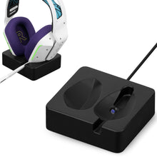 画像をギャラリービューアに読み込む, Geekria ヘッドフォン充電スタンド ロジクール Logicool G733 Lightspeed ワイヤレス ゲーミング ヘッドセット用 3D プリント樹脂充電ドック マグネットスタンド 充電ベース (ブラック)