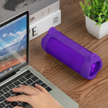 画像をギャラリービューアに読み込む, Geekria シリコン製キャリングスリーブ ジェイビーエル JBL Flip 7対応、ショルダーストラップ付きポータブルスピーカーケース、アウトドア、ビーチ、キャンプ用耐衝撃トラベルカバー (パープル)