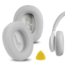 画像をギャラリービューアに読み込む, Geekria イヤーパッド QuickFit 互換性 パッド ジェイビーエル JBL Live 650 BTNC, Lifestyle E65BTNC, Duet NC, Live 660 NC ヘッドホンに対応 パッド イヤー / イヤーカップ (プロテインレザー / グレー)