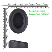 画像をギャラリービューアに読み込む, Geekria イヤーパッド QuickFit 互換性 パッド ジェイビーエル JBL Everest 700, V700BT ヘッドホンに対応 パッド イヤー / イヤーカップ (プロテインレザー / 暗灰色)