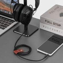 画像をギャラリービューアに読み込む, Geekria ケーブル ナイロン編組 互換性 オーディオコード ブイモーダ V-MODA Crossfade LP, Crossfade 2, Crossfade M-80, Crossfade M-100, XS ヘッドホンケーブル、3.5mm に適合する 1.2 m