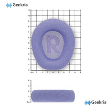 画像をギャラリービューアに読み込む, Geekria 互換性 メッシュファブリック 交換イヤーパッド JBL Quantum 100 プレミアムコンフォート 修理パーツ (パープル)