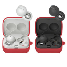 画像をギャラリービューアに読み込む, Geekria シリコン カバー 互換性 カバー Sony LinkBuds 対応 True Wireless Earbuds WF-L900 充電ケース充電ケースカバー 外装カバー キーホルダーフック付き、充電ポートアクセス可能 (Red)