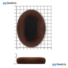 画像をギャラリービューアに読み込む, Geekria イヤーパッド Comfort 互換性 パッド ゼンハイザー Sennheiser HD598, HD598SE, HD598CS, HD595, HD599, HD599 SE ヘッドホンに対応 パッド イヤー / イヤーカップ ベロア ( 褐色 )