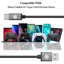 画像をギャラリービューアに読み込む, Geekria USB ゲームパッド充電ケーブル、Google Stadia、Xbox Series X/S、PlayStation 5 ゲームコンソール対応、USB - USB-C 交換用電源充電ケーブル (10 フィート/300 cm)