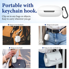 画像をギャラリービューアに読み込む, Geekria シリコン カバー 互換性 カバー SHOKZ OpenFit 2 対応 True Wireless Earbuds 充電ケースカバー 外装カバー キーホルダーフック付き、充電ポートアクセス可能、フロントLED可視
