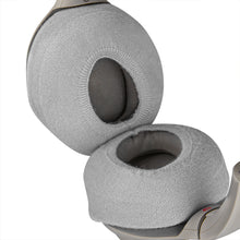 画像をギャラリービューアに読み込む, Geekria カバー 2 ペア 互換性 イヤーパッドカバー (SGS認証済) 劣化防止、防塵 ヘッドホン交換用 ストレッチニット 8-11CMヘッドホン用 洗濯可 (Medium / グレー)