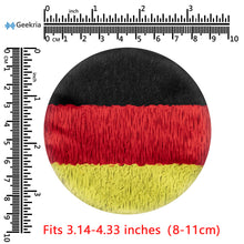 画像をギャラリービューアに読み込む, Geekria カバー 2 ペア 互換性 イヤーパッドカバー (SGS認証済) 劣化防止、防塵 ヘッドホン交換用 ストレッチニット 8-11CM ヘッドホン用 洗濯可 (中くらい / ドイツの旗)