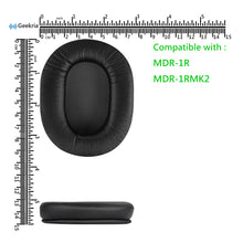画像をギャラリービューアに読み込む, Geekria イヤーパッド互換性 パッド ソニー SONY MDR-1R, MDR-1RMK2 ヘッドホンに対応 イヤパッド/イヤークッション/イヤーカッププロテインレザー ( ブラック)