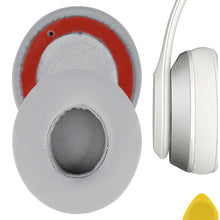 画像をギャラリービューアに読み込む, Geekria イヤーパッド QuickFit 互換性 パッド ビーツバイドクタードレ Beats Solo 2 Wireless (B0534) (Not Compatible with Beats Solo 2 Wired) On-Ear ヘッドホンに対応 イヤパッド/イヤークッション/イヤーカップ (プロテインレザー / グレー)