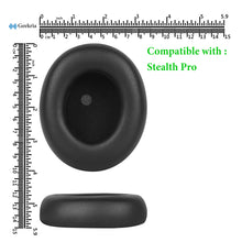 画像をギャラリービューアに読み込む, Geekria イヤーパッド QuickFit 互換性 パッド Turtle Beach Stealth Pro ヘッドホンに対応 パッド イヤー / イヤーカッププロテインレザー (ブラック)