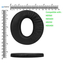 画像をギャラリービューアに読み込む, Geekria イヤーパッド QuickFit 互換性 パッド ゼンハイザー Sennheiser HD560 HD560II HD540II ヘッドホンに対応 パッド イヤー / イヤーカップ プロテインレザー プロテインレザー (ブラック)