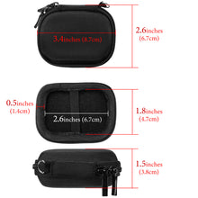 画像をギャラリービューアに読み込む, Geekria シールド イヤフォン ケース アップル Apple AirPods 4/3/2/Pro 2 完全ワイヤレス イヤフォンと互換性あり、交換用ハードシェル トラベル キャリング バッグ カラビナ クリップ付き (黒)