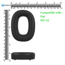 画像をギャラリービューアに読み込む, Geekria イヤーパッド QuickFit 互換性 パッド Bowers&Wilkins Px8, Px7 S2 ( Do Not Fit Px7, Px7S2e) ヘッドホンに対応 パッド イヤー / イヤーカップ プロテインレザー (黒)