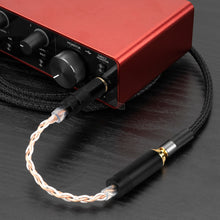 画像をギャラリービューアに読み込む, Geekria Apollo バランス接続ケーブル 3.5mm三極 ステレオ (オス)→ 4.4mm四極 バランス(メス) 接続ケーブル 交換プラッグ 変換ケーブル 4芯 16cm (4N OCC単結晶銅と単結晶銀 混編)