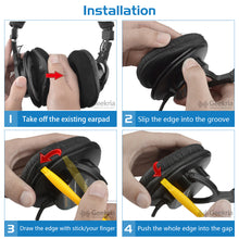 画像をギャラリービューアに読み込む, Geekria イヤーパッド Nova 互換性 パッド ソニー SONY MDR-7506, MDR-V6, MDR-V7, MDR-CD900ST ヘッドホンに対応 パッド イヤー / イヤーカップ (プロテインレザー /ピンク)