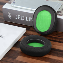 画像をギャラリービューアに読み込む, Geekria イヤーパッド Comfort 互換性 パッド PDP Gaming LVL30, LVL40 Wired Chat ヘッドホンに対応 パッド イヤー / イヤーカップ (メッシュファブリック / ブラック 緑)