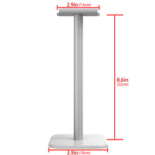 画像をギャラリービューアに読み込む, Geekria ヘッドホンスタンド アルミニウム合金 オーバーイヤー ヘッドホン、ゲームヘッドセット用の ホルダー, デスクディスプレイハンガー 頑丈なヘビーベース ソニー Sony WH-1000XM4, WH-1000XM3, ゼンハイザー Sennheiser HD 598 CS, HD 4.40 BTNC と互換性 (白い)