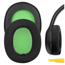 画像をギャラリービューアに読み込む, Geekria イヤーパッド Comfort 互換性 パッド PDP Gaming LVL30, LVL40 Wired Chat ヘッドホンに対応 パッド イヤー / イヤーカップ (メッシュファブリック / ブラック 緑)
