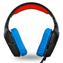 画像をギャラリービューアに読み込む, Geekria ヘッドバンド 互換性 ヘッドホンヘッドバンド Logitech G430, G930, F450 対応 交換用 パッド (レッド)