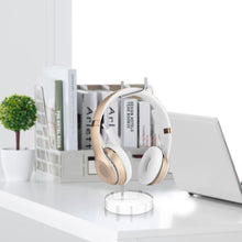 画像をギャラリービューアに読み込む, Geekria ヘッドホンスタンド クリア オンイヤー ヘッドホン、ゲームヘッドセット用の ホルダー, デスクディスプレイハンガー 頑丈なヘビーベース ボーズ Bose QC25, QC15, AE2, アーカーゲー AKG, Parrot Zik ヘッドセット用 と互換性 (透明です)