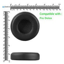 画像をギャラリービューアに読み込む, Geekria イヤーパッド QuickFit 互換性 パッド ビーツバイドクタードレ Monster Beats Pro Detox ヘッドホンに対応 パッド イヤー / イヤーカップ プロテインレザー (ブラック)